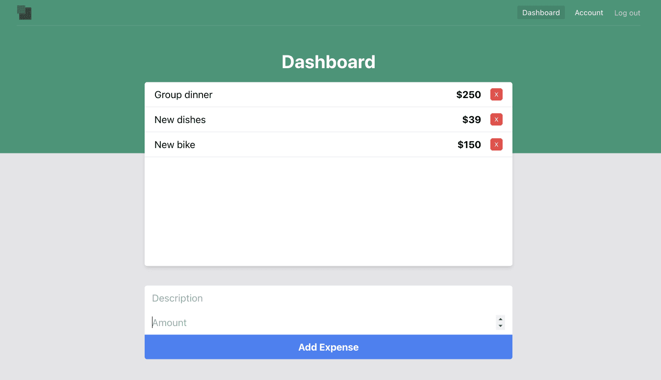 Expenses Tracker app preview